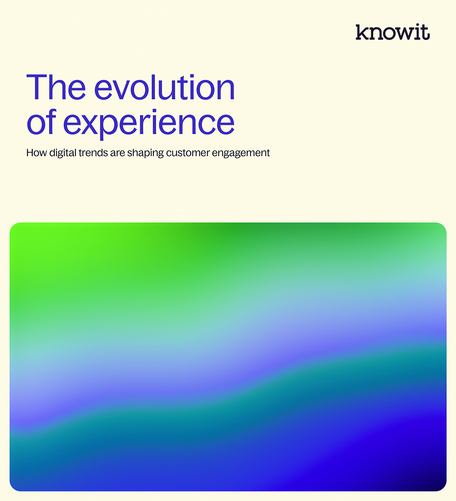 The evolution of experience | Download our guide